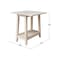 International Concepts Solid Wood Square Drop Leaf Side Table, Unfinished OT-22DL - alternate 6